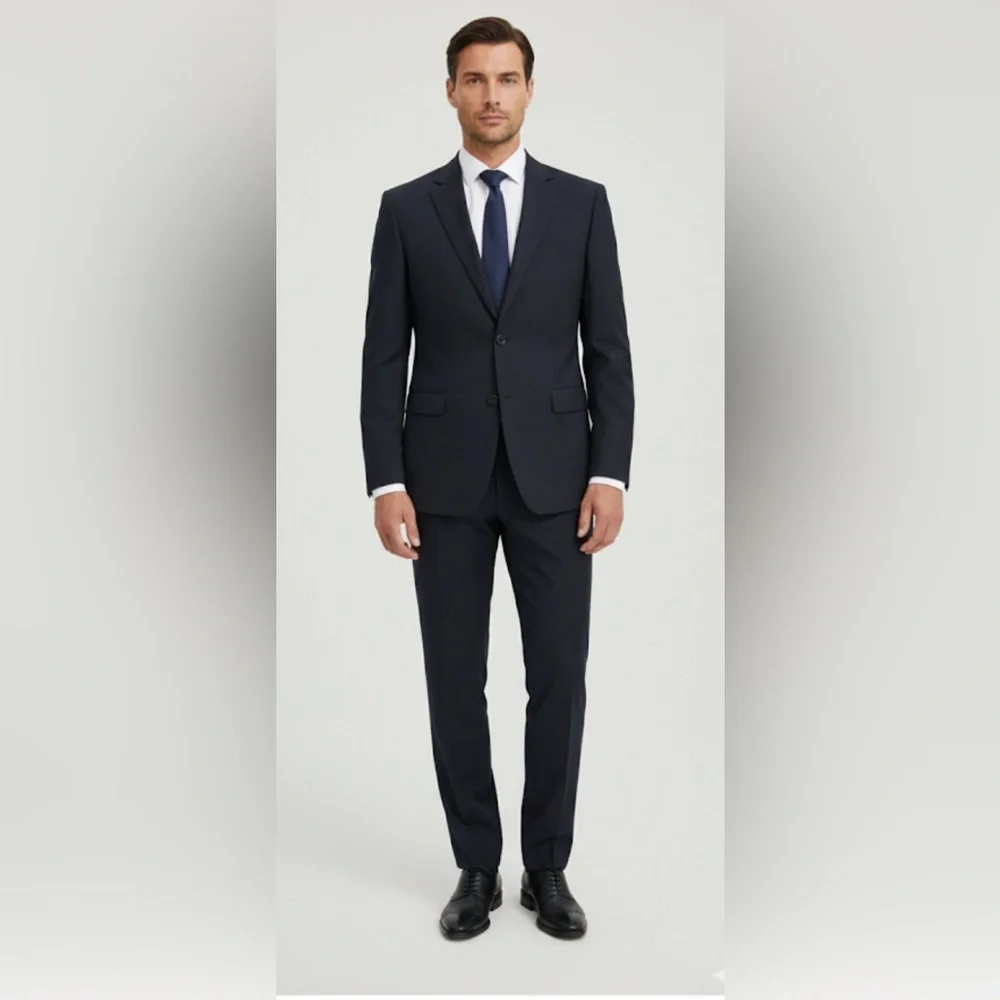 Barry men suit jacket and pants are size 40/32